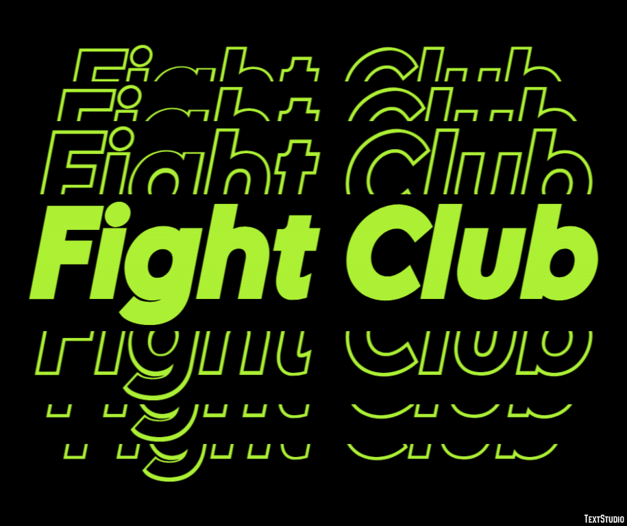 Fight Club Text Effect