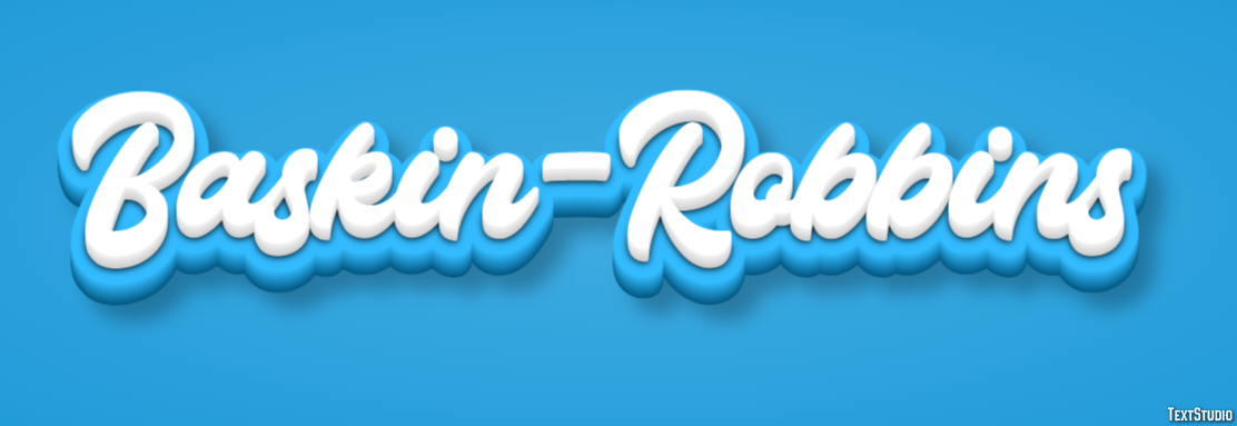 Baskin-Robbins Efekt tekstowy