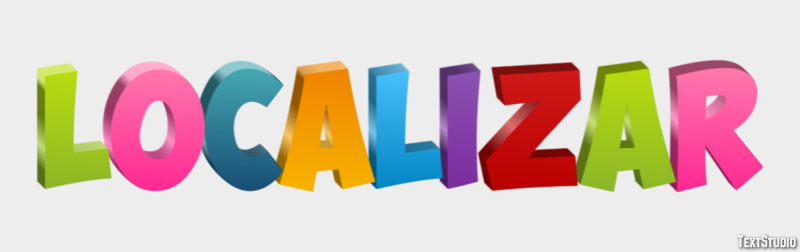 Localizar Efeito do texto