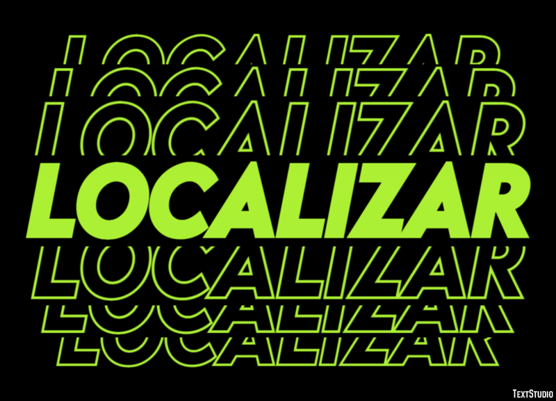 Localizar Efeito do texto