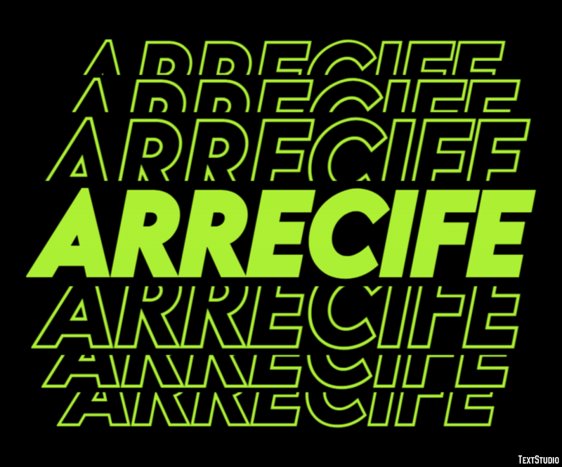 Arrecife Efekt tekstowy
