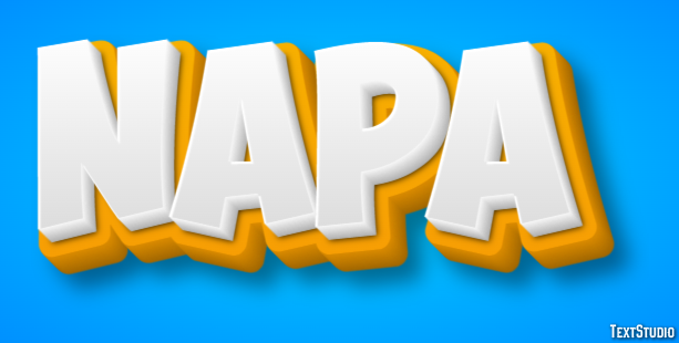 Napa Tekst effect