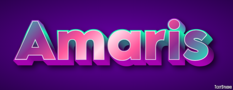 Amaris Эффект текста