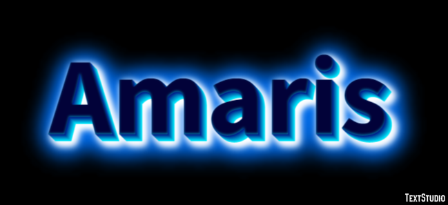 Amaris Эффект текста