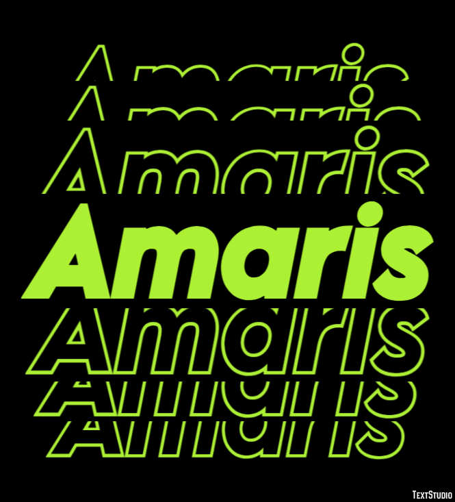 Amaris Эффект текста