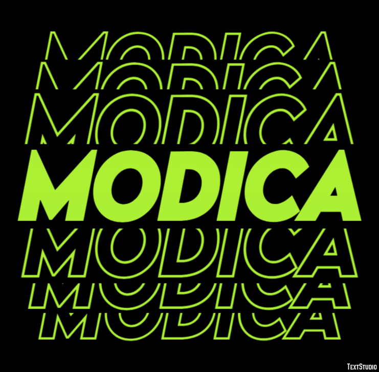 Modica Efekt tekstowy