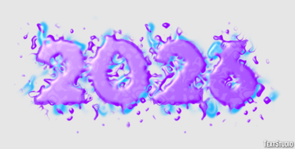 2026 Efeito de texto
