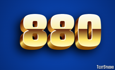 880 Text Effect