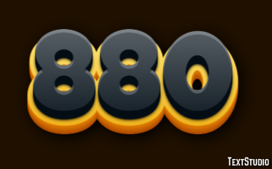 880 Text Effect