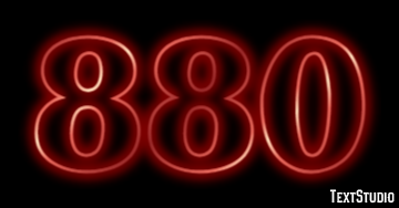 880 Text Effect
