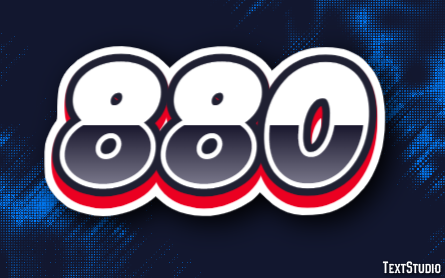 880 Text Effect