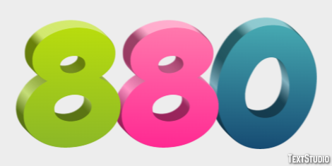 880 Text Effect