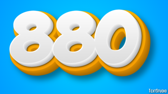 880 Text Effect