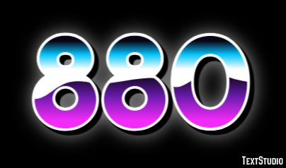 880 Text Effect