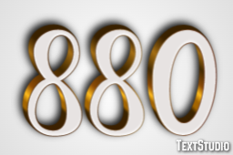 880 Text Effect