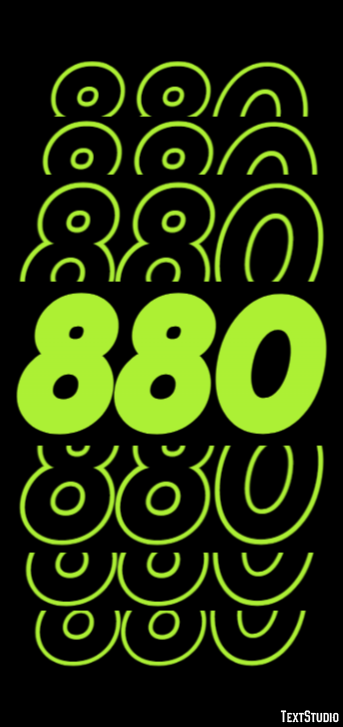 880 Text Effect