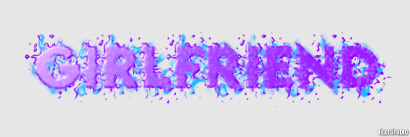 Girlfriend Text Effect