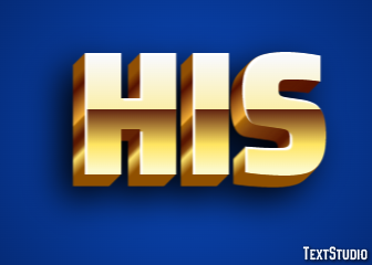 His Text Effect