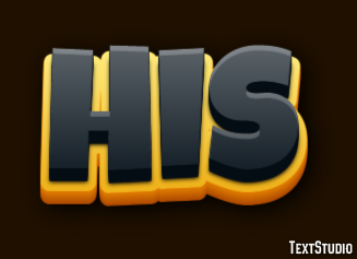 His Text Effect