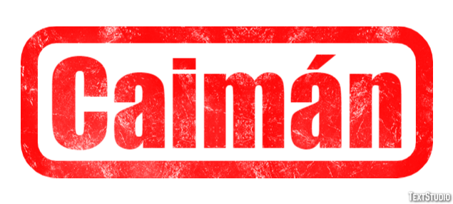 Caimán Efekt tekstowy