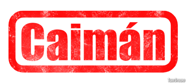 Caimán Effetto testo
