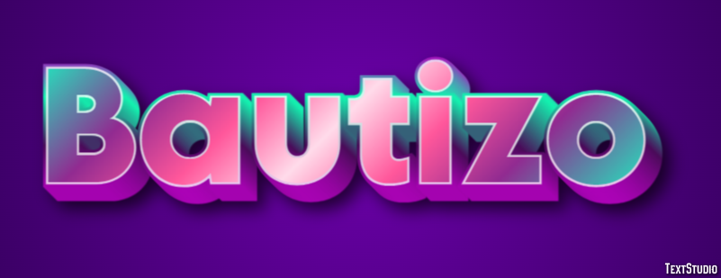 Bautizo Efecto de texto