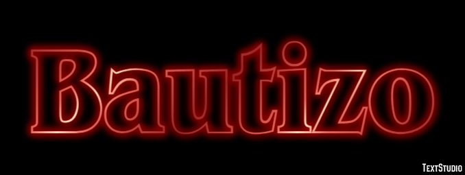 Bautizo Efecto de Texto