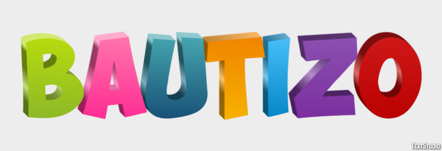 Bautizo Efecto de texto