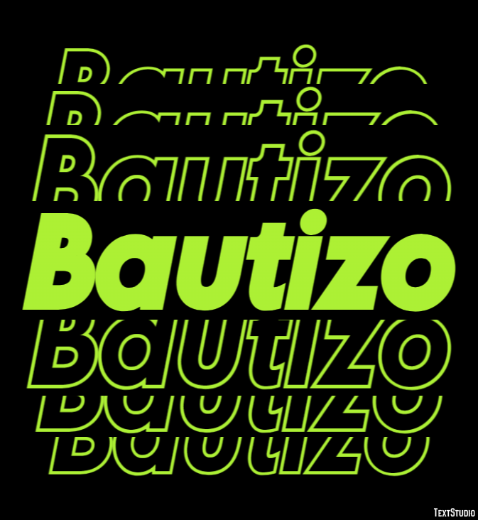 Bautizo Efecto de Texto