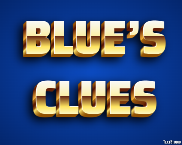 Blue’s Clues Text effect