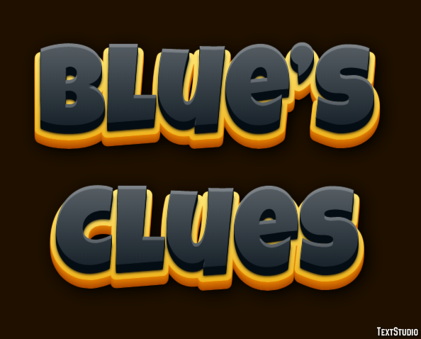 Blue’s Clues Efecto de Texto