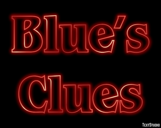 Blue’s Clues Text effect