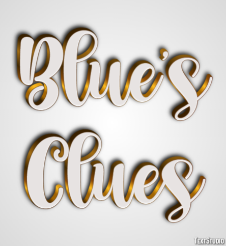 Blue’s Clues Efecto de Texto