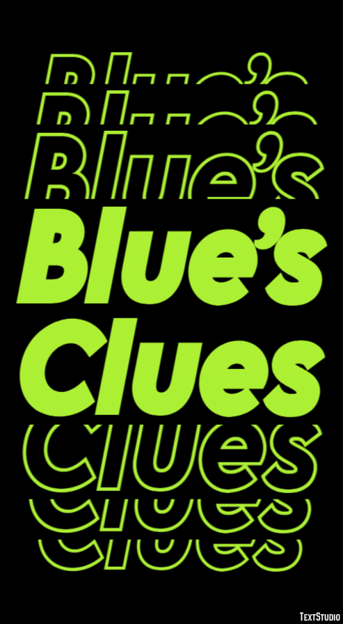 Blue’s Clues Effetto testo