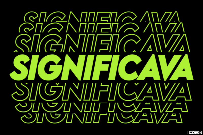 Significava Texteffekt