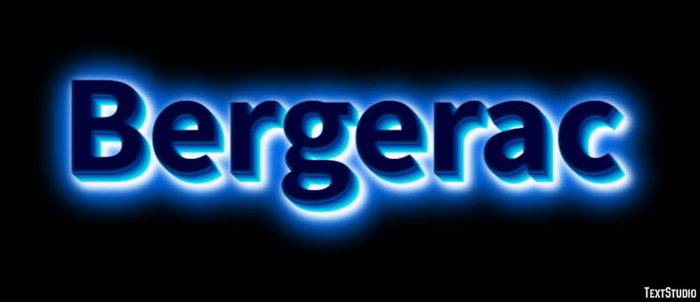 Bergerac Эффект текста