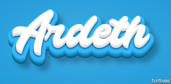 Ardeth Text effect