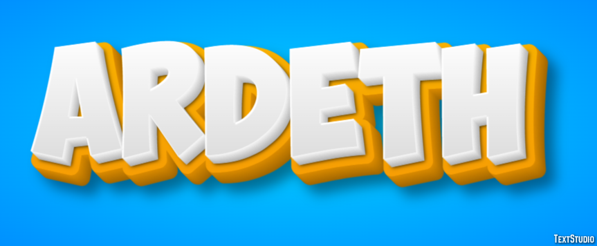 Ardeth Text effect