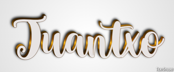 Juantxo Efecto de texto