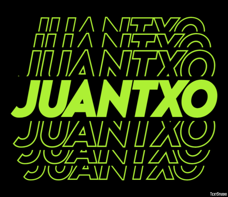 Juantxo Efecto de texto
