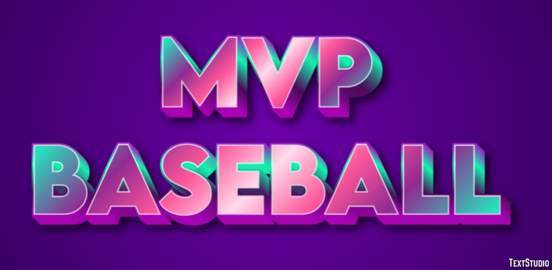 MVP Baseball Text Effect