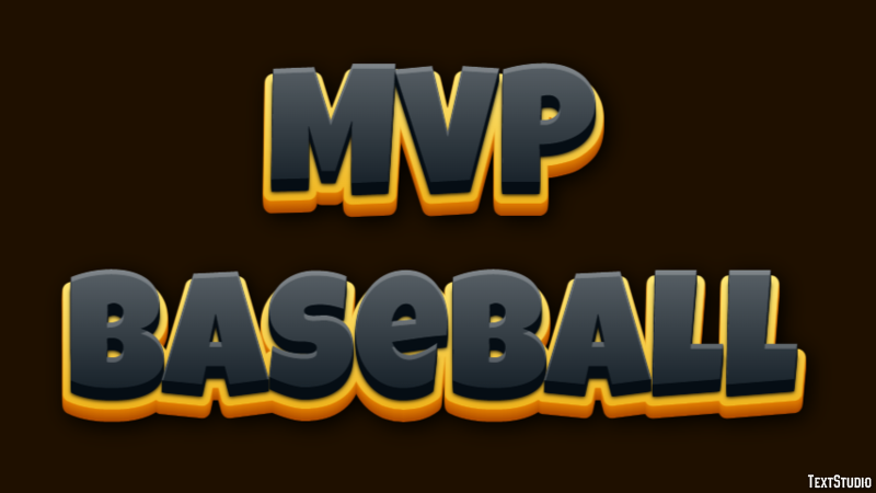 MVP Baseball Effet de Texte