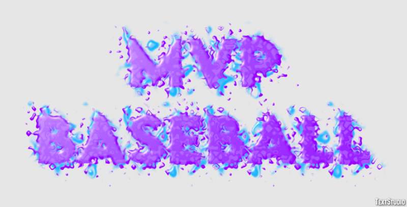 MVP Baseball Effet de Texte