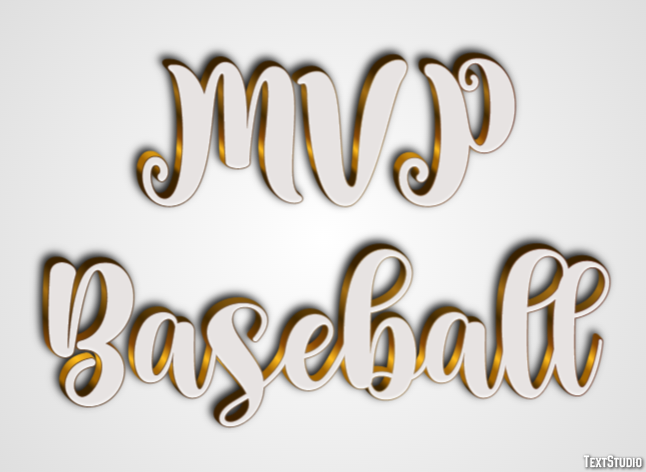 MVP Baseball Effet de Texte