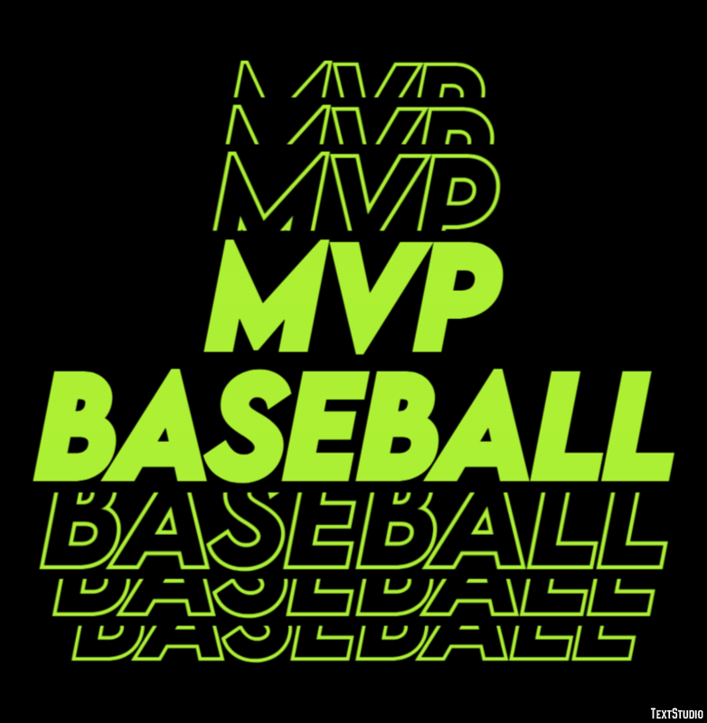 MVP Baseball Effet de Texte
