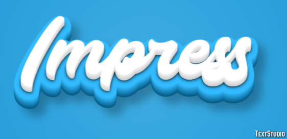 Impress Text Effect