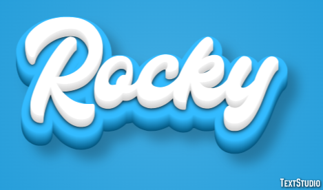 Rocky Efekt tekstowy