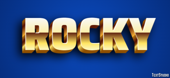 Rocky Efecto de Texto
