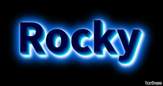 Rocky Efecto de Texto