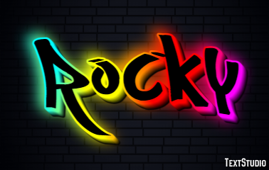 Rocky Efekt tekstowy